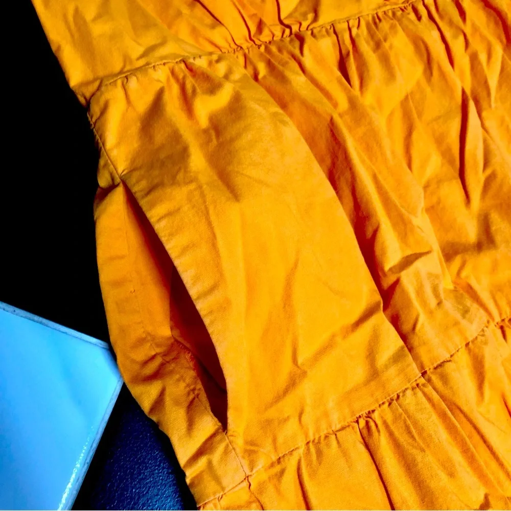 Color Me Courtney Louise Maxi Dress Orange Colorblock Vibrant Tangerine Citrus 8 - Picture 9 of 16